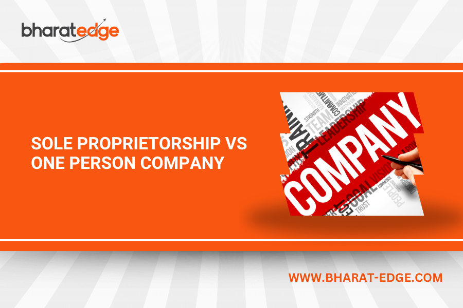 sole proprietorship vs one person company